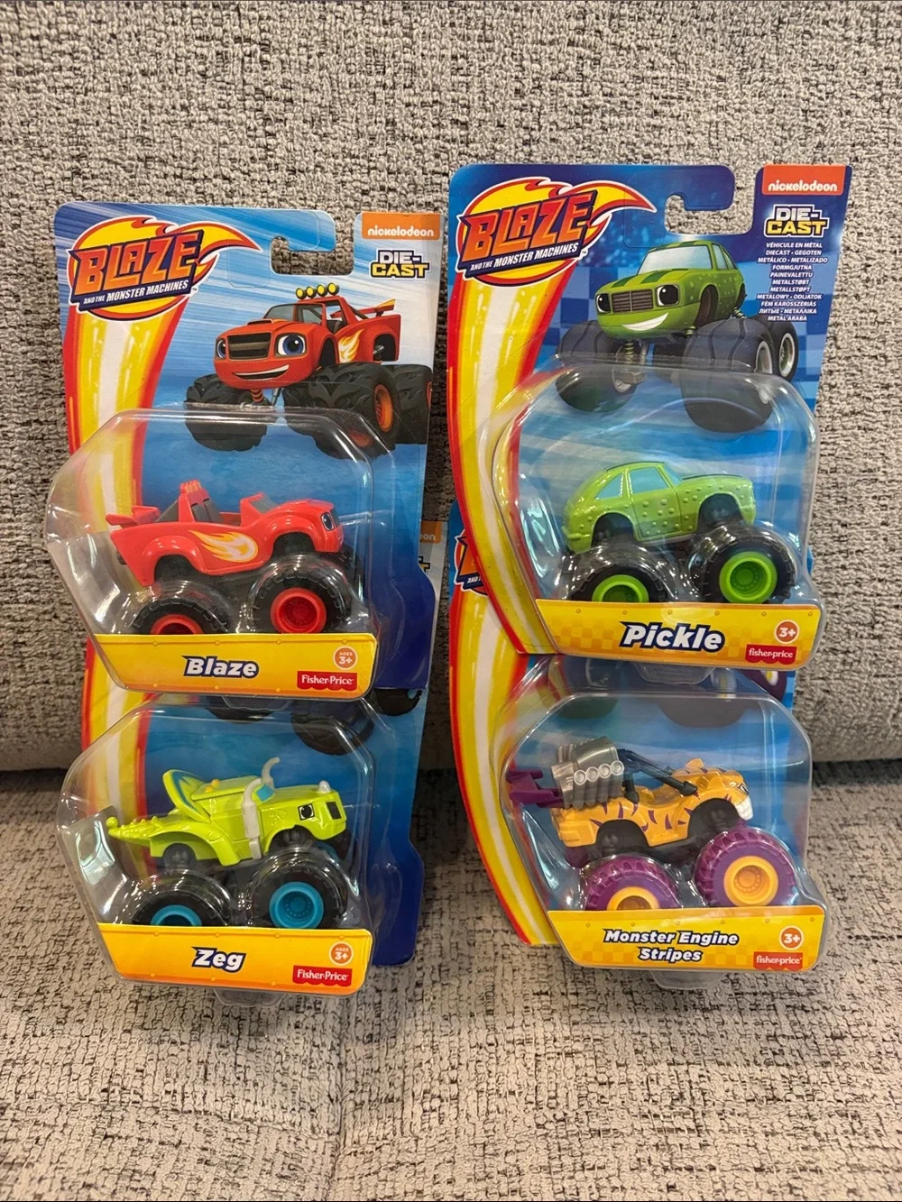 Blaze and the Monster Machines - set of 4 - New in original packaging- die cast